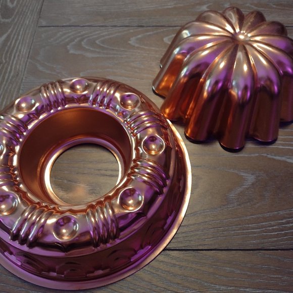 2 Vintage Copper Cooking/Baking Molds - Picture 1 of 6